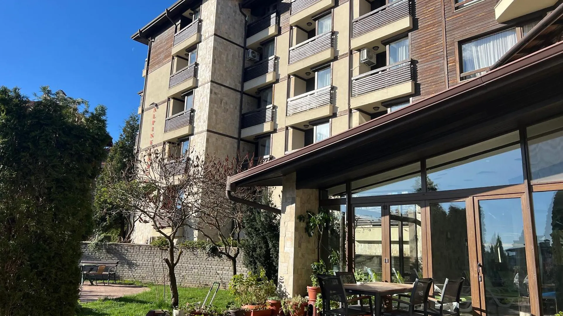 Luxury Studio In Alpinе Lodge Free Spa 반스코 0*,